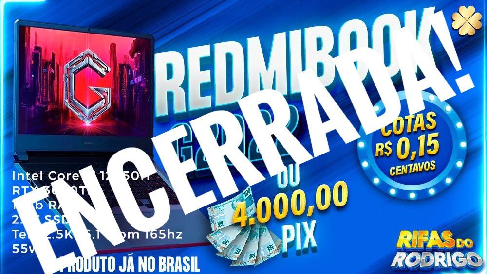 REDMIBOOK G2022 JA NO BRASIL! i7 RTX 3050Ti 16GB 2.5TB SSD OU R$4.000 PIX