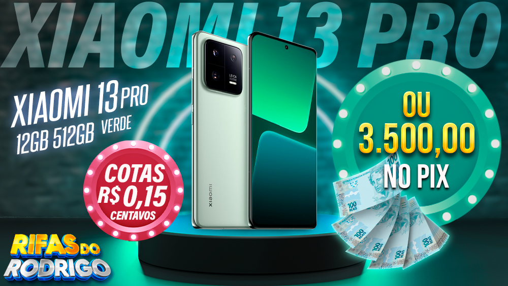 XIAOMI 13 PRO 12GB 512GB VERDE OU R$3.500 NO PIX
